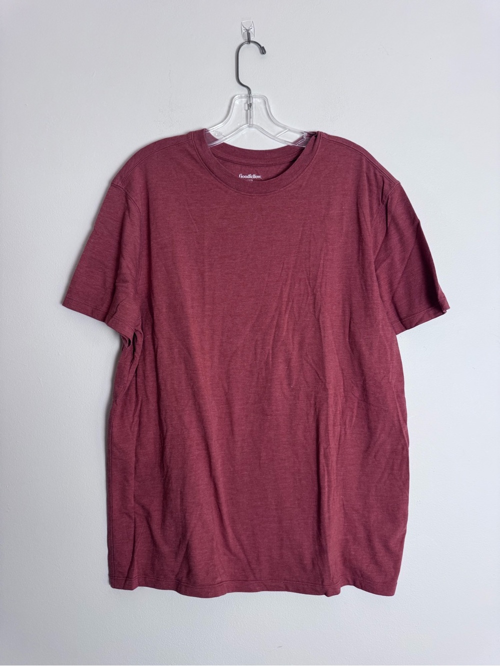 Goodfellow & Co Men's Short Sleeve Crewneck T-Shirt - Maroon